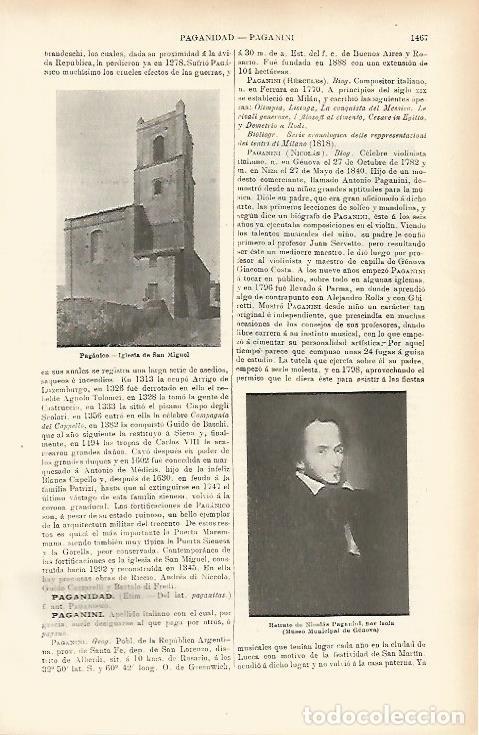 Otros art&iacute;culos de coleccionismo en papel: LAMINA ESPASA 7729: Iglesia de San Miguel en Paganico Italia - Varios