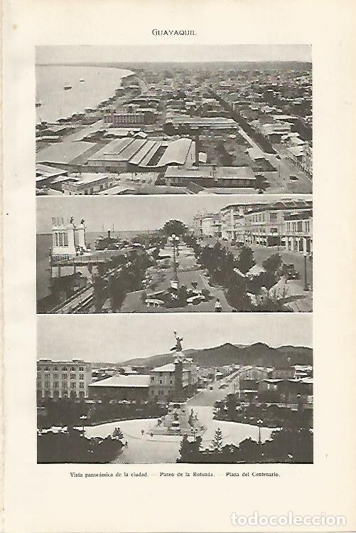 Otros art&iacute;culos de coleccionismo en papel: LAMINA SALVAT 80017: Guayaquil (Ecuador) - Varios