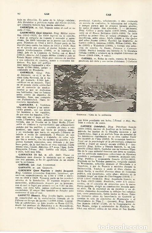 Otros art&iacute;culos de coleccionismo en papel: LAMINA SALVAT 80058: Vistas de Garmisch Alemania - Varios