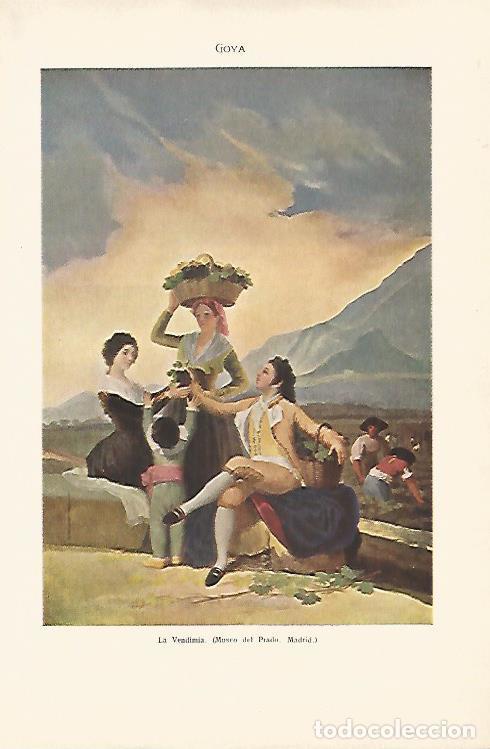 Otros art&iacute;culos de coleccionismo en papel: LAMINA SALVAT 80038: La Vendimia por Goya - Varios