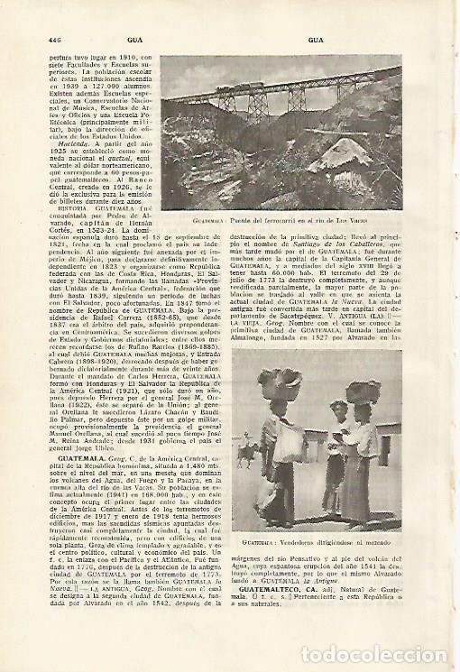 Otros art&iacute;culos de coleccionismo en papel: LAMINA SALVAT 80123: Vendedoras de Guatemala - Varios