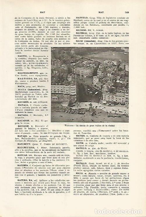 Otros art&iacute;culos de coleccionismo en papel: LAMINA SALVAT 80148: Vista aerea de Hastings - Varios
