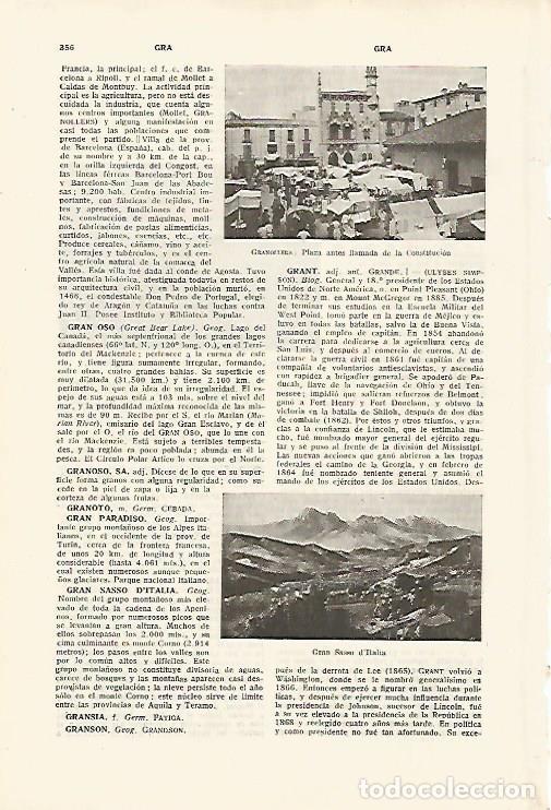 Otros art&iacute;culos de coleccionismo en papel: LAMINA SALVAT 80102: Plaza de Granollers Barcelona - Varios