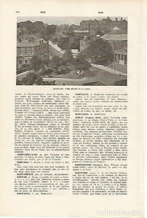 Otros art&iacute;culos de coleccionismo en papel: LAMINA SALVAT 80146: Vista de Harrogate - Varios
