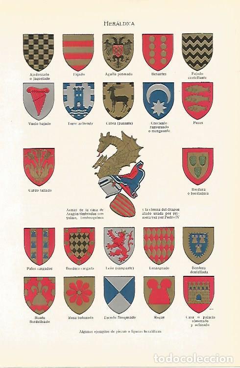 Otros art&iacute;culos de coleccionismo en papel: LAMINA SALVAT 80164: Heraldica - Varios