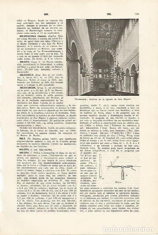 Otros art&iacute;culos de coleccionismo en papel: LAMINA SALVAT 80176: Interior de la iglesia de San Miguel Hildesheim Alemania - Varios