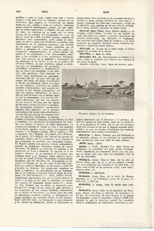 Otros art&iacute;culos de coleccionismo en papel: LAMINA SALVAT 80208: Ruinas de la fortaleza de Humaita Paraguay - Varios