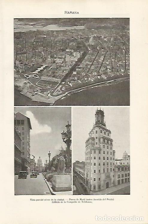 Collectionnisme Papier divers: LAMINA SALVAT 80020: Vistas de La Habana - Varios