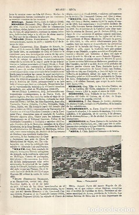 Otros art&iacute;culos de coleccionismo en papel: LAMINA ESPASA 17622: Vista de La Meca - Varios