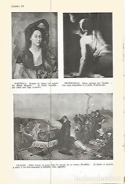Otros art&iacute;culos de coleccionismo en papel: LAMINA 05360: Retrato de dama por Picasso y Pobre de Murillo - Varios