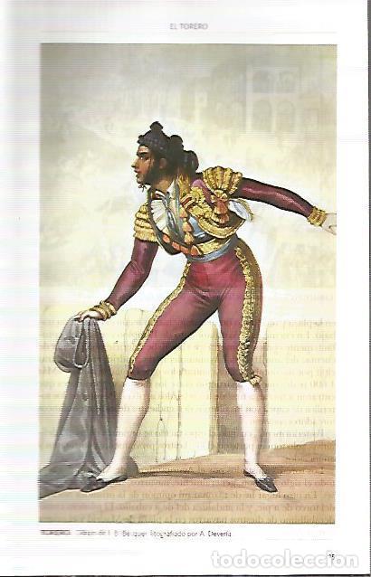 Otros art&iacute;culos de coleccionismo en papel: LAMINA COSSIO 50090: Torero dibujo de B. Becquer - Varios