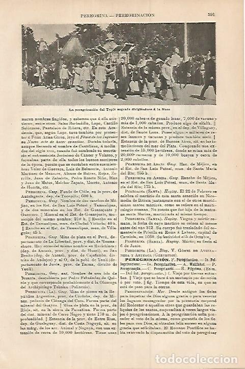 Otros art&iacute;culos de coleccionismo en papel: LAMINA ESPASA 17984: Peregrinacion en La Meca - Varios