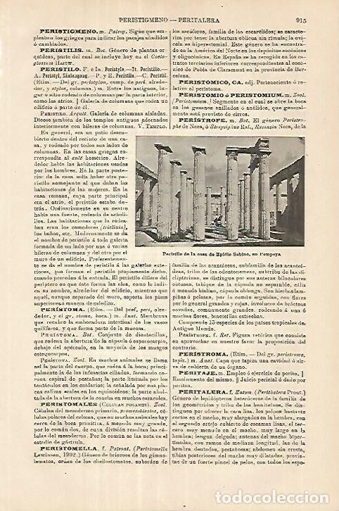 Otros art&iacute;culos de coleccionismo en papel: LAMINA ESPASA 18019: Casa de Epidio Sabino en Pompeya - Varios