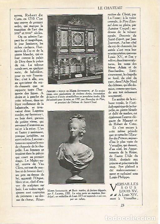 Otros art&iacute;culos de coleccionismo en papel: LAMINA 3709: VERSALLES. ARMARIO DE MARIA ANTONIETA. BUSTO DE MARIA ANTONIETA - Varios