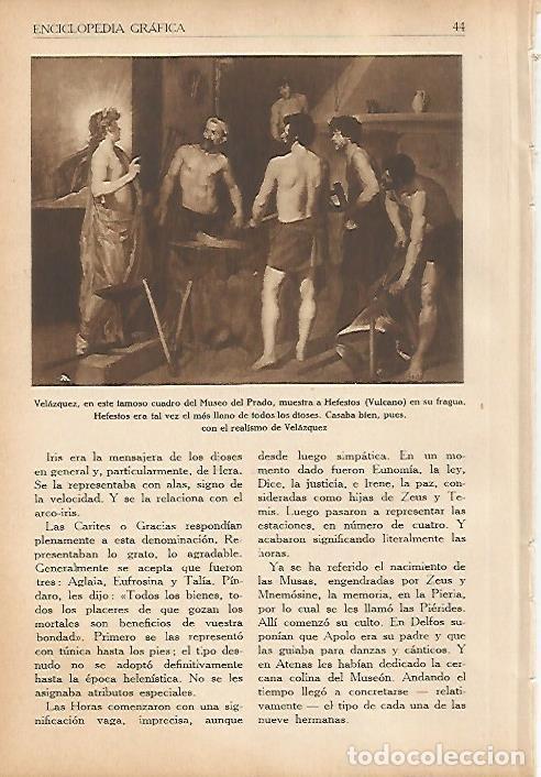 Otros art&iacute;culos de coleccionismo en papel: LAMINA 5589: La fragua de Vulcano por Velazquez - Francisco Almela Vives