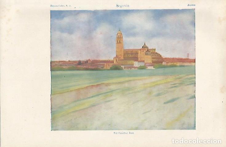 Altri oggetti di carta: LAMINA ESPASA 12515: Ssegovia por Cristobal Ruiz - Varios