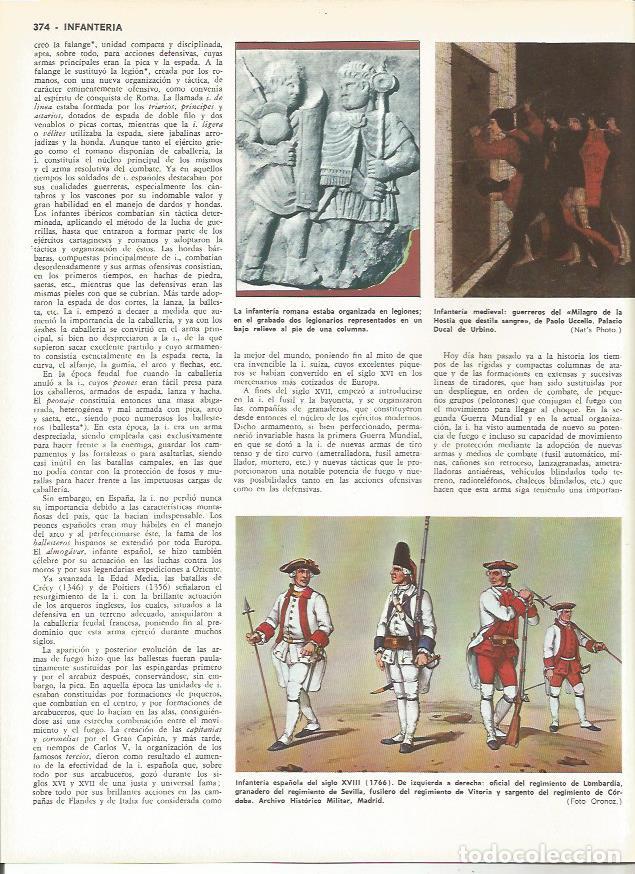 Otros art&iacute;culos de coleccionismo en papel: LAMINA MONITOR 0099: INFANTERIA DE ROMA MEDIEVAL Y ESPA&Ntilde;OLA - Varios