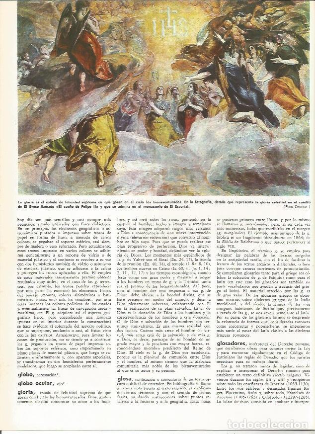 Otros art&iacute;culos de coleccionismo en papel: LAMINA MONITOR 0234: EL SUE&Ntilde;O DE FELIPE II POR EL GRECO - Varios