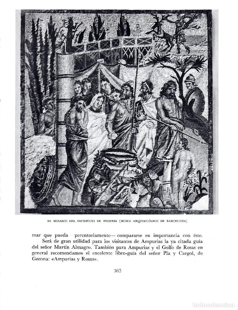 Otros art&iacute;culos de coleccionismo en papel: LAMINA 5792: Mosaico del sacrifico de Ifigenia - Josep Pla