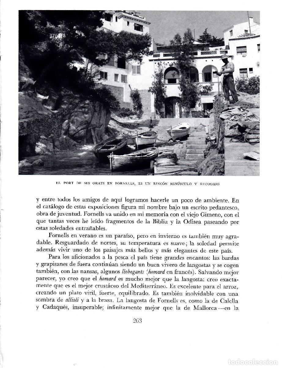 Otros art&iacute;culos de coleccionismo en papel: LAMINA 5751: Port de ses Orats en Fornells - Josep Pla