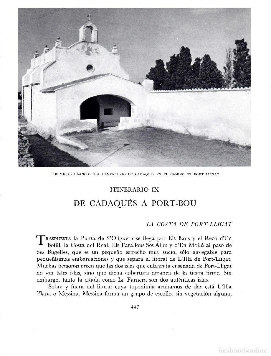 Otros art&iacute;culos de coleccionismo en papel: LAMINA 5829: Cementerio de Cadaques en el camino de Port Lligat - Josep Pla