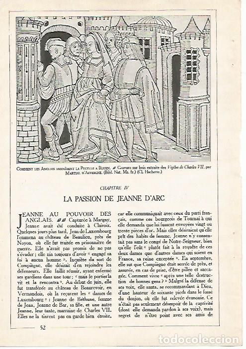 Otros art&iacute;culos de coleccionismo en papel: LAMINA 4508: Juana de Arco en Rouen - Varios
