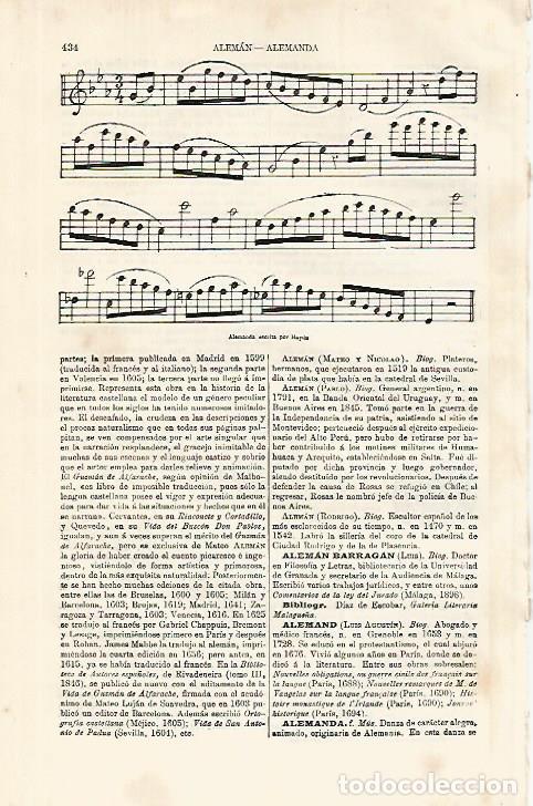 Otros art&iacute;culos de coleccionismo en papel: LAMINA ESPASA 9997: Alemanda escrita por Haydn - Varios