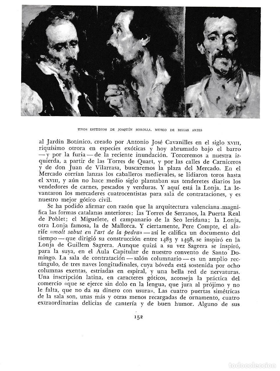 Otros art&iacute;culos de coleccionismo en papel: LAMINA 5923: Esudios de Joaquin SorollaMuseo Bellas Artes - Joan Fuster