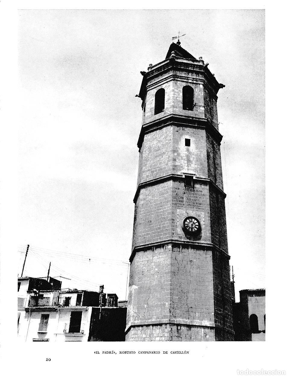Otros art&iacute;culos de coleccionismo en papel: LAMINA 5966: El Padri campanario de Castellon - Joan Fuster