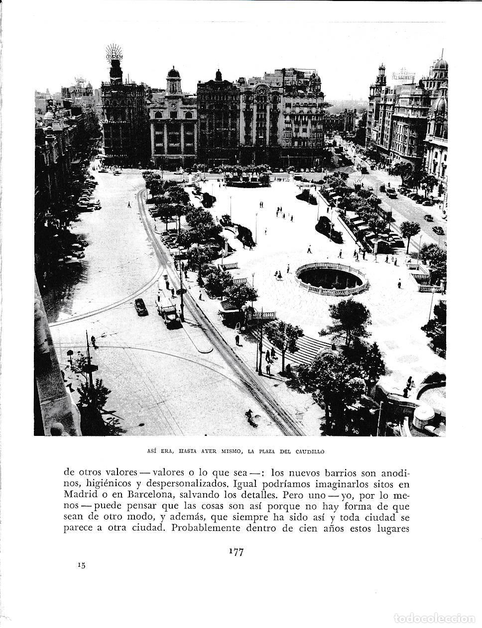 Sammelleidenschaft Andere Papierartikel: LAMINA 5936: Asi era la Plaza del Caudillo - Joan Fuster