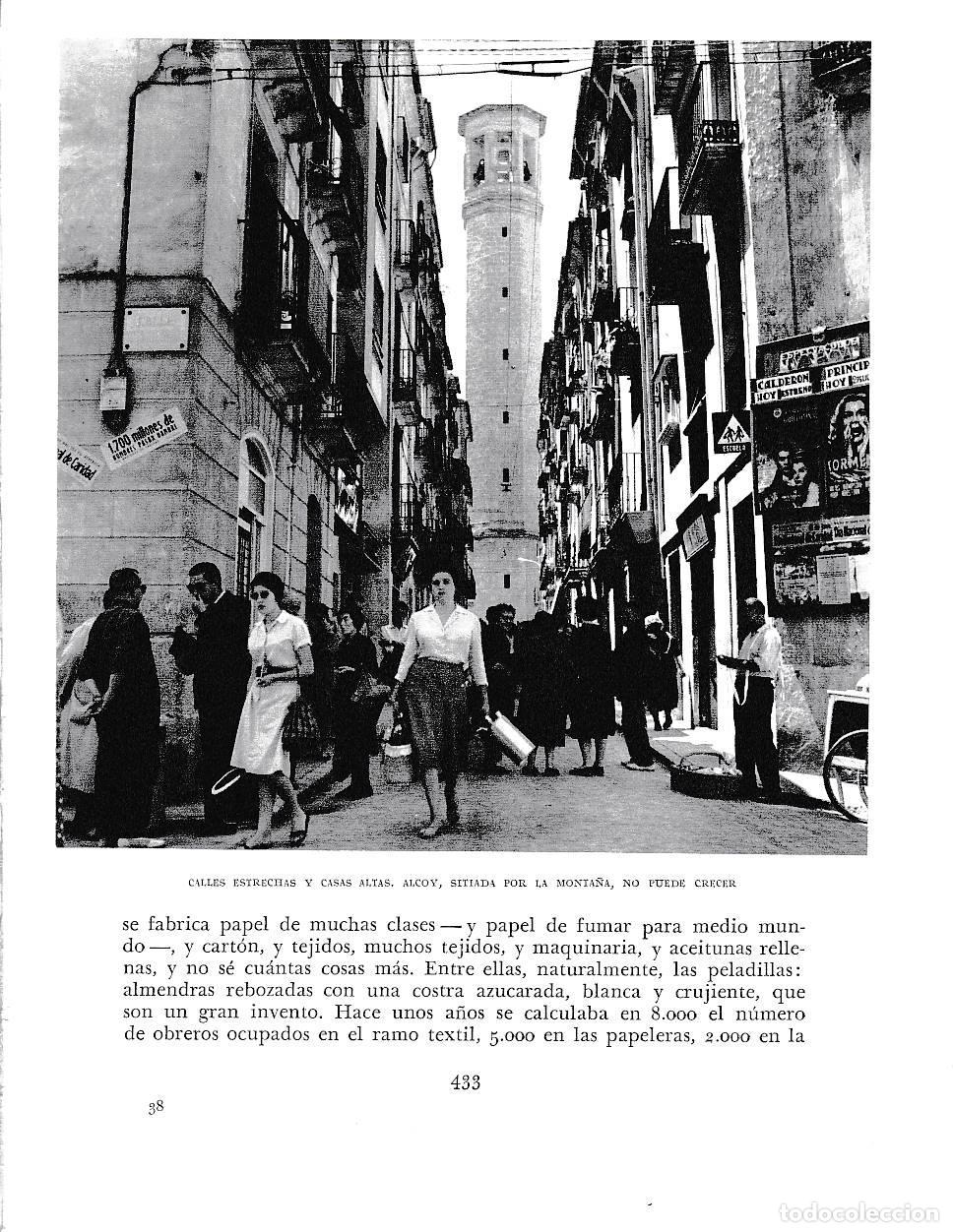 Otros art&iacute;culos de coleccionismo en papel: LAMINA 6050: Calles estrechas y casas altas de Alcoy - Joan Fuster