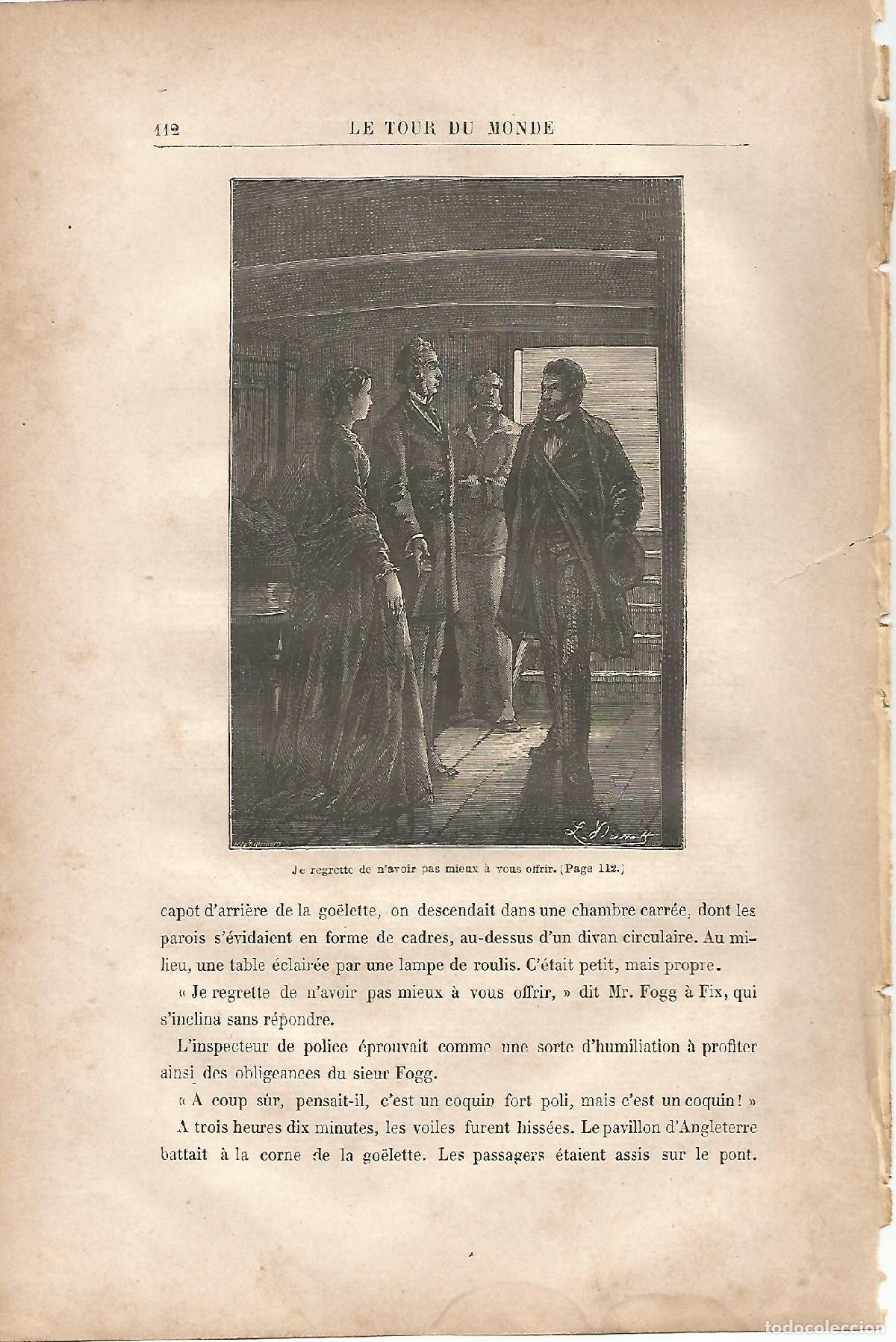 Otros art&iacute;culos de coleccionismo en papel: LAMINA 1223: VERNE. Je regente de navoir pas mieux a vous ofirir - Jules Verne