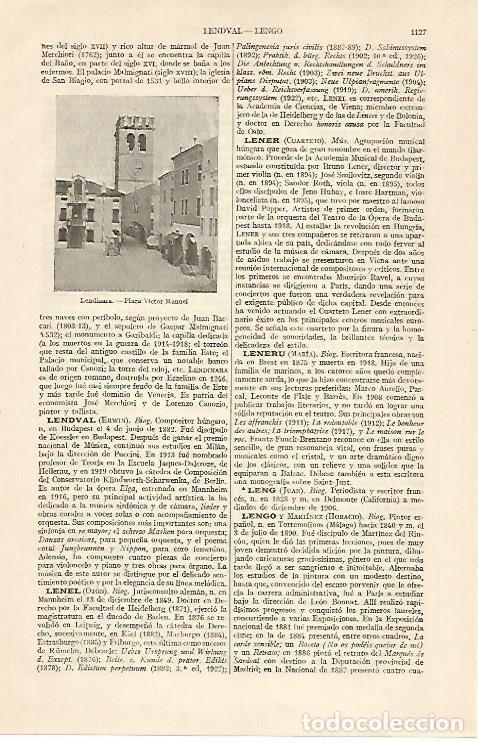 Otros art&iacute;culos de coleccionismo en papel: LAMINA ESPASA 19792: Plaza Victor Manuel en Lendinara Italia - Varios