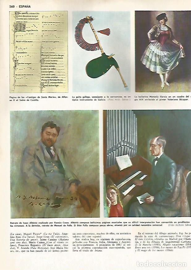 Otros art&iacute;culos de coleccionismo en papel: LAMINA MONITOR 0474: RETRATO DE ISAAC ALBENIZ POR RAMON CASAS - Varios