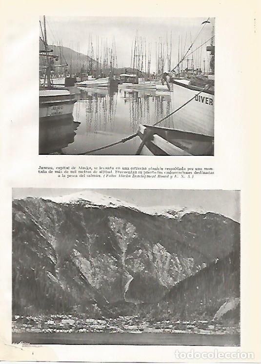 Otros art&iacute;culos de coleccionismo en papel: LAMINA GEOGRAFIA 0196: Juneau capital de Alaska - Ricardo Beltran y Vicente Vera