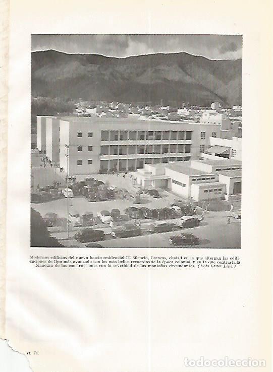 Sammelleidenschaft Andere Papierartikel: LAMINA GEOGRAFIA 0237: Barrio El Silencio de Caracas Venezuela - Ricardo Beltran y Vicente Vera