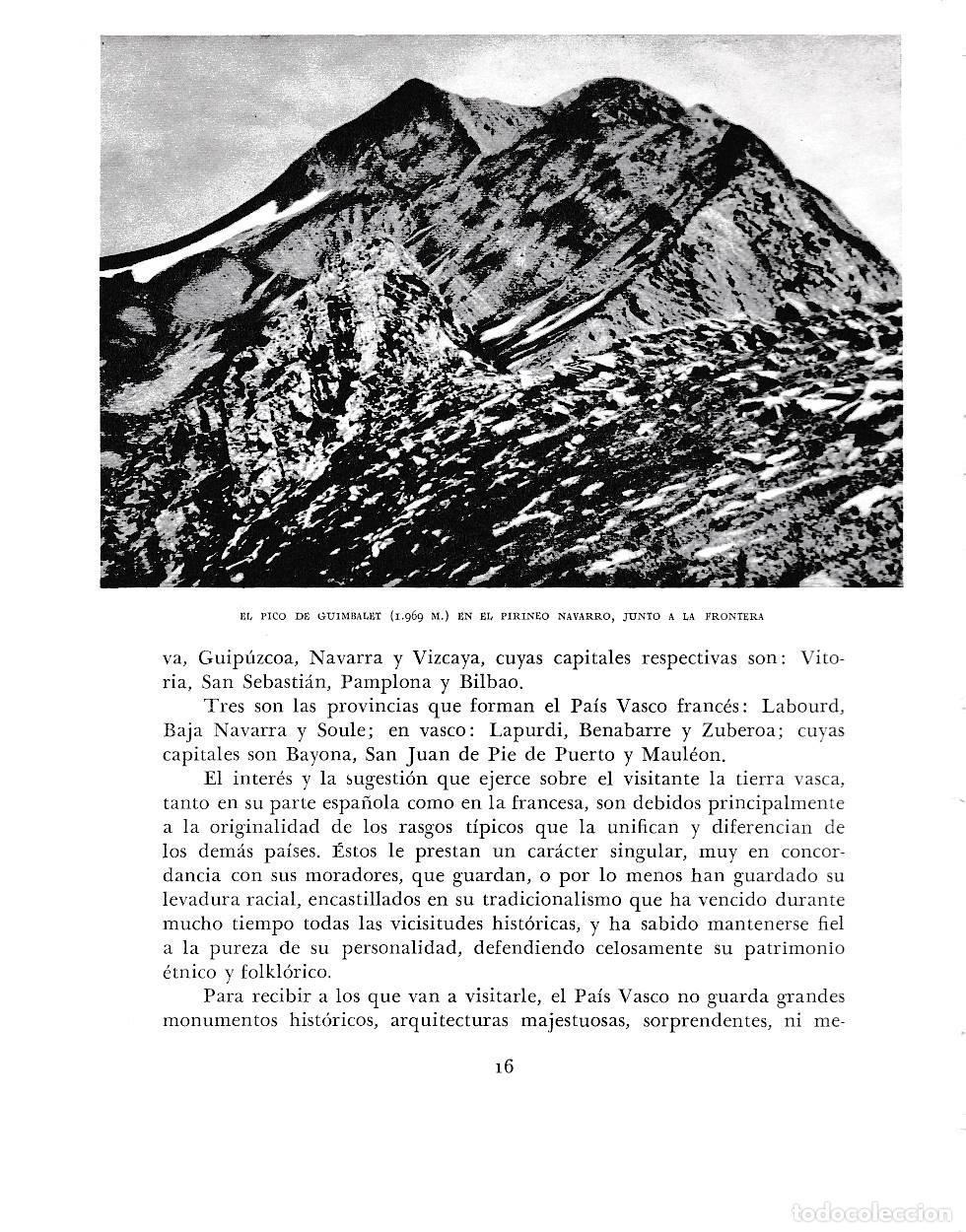 Otros art&iacute;culos de coleccionismo en papel: LAMINA 6084: Pico Guimbalet Pirineo Navarro - Pio Baroja
