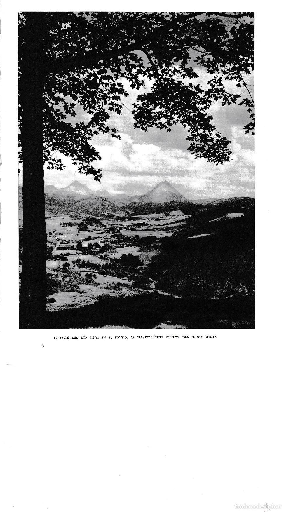Otros art&iacute;culos de coleccionismo en papel: LAMINA 6090: Valle del rio Deva y Monte Udala - Pio Baroja