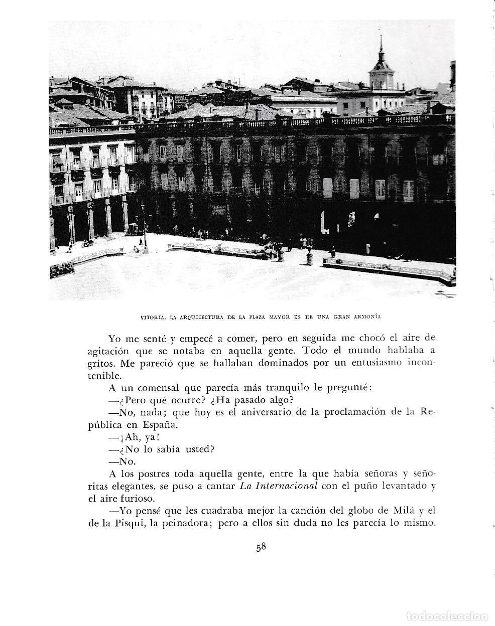 Otros art&iacute;culos de coleccionismo en papel: LAMINA 6102: Plaza Mayor de Vitoria - Pio Baroja