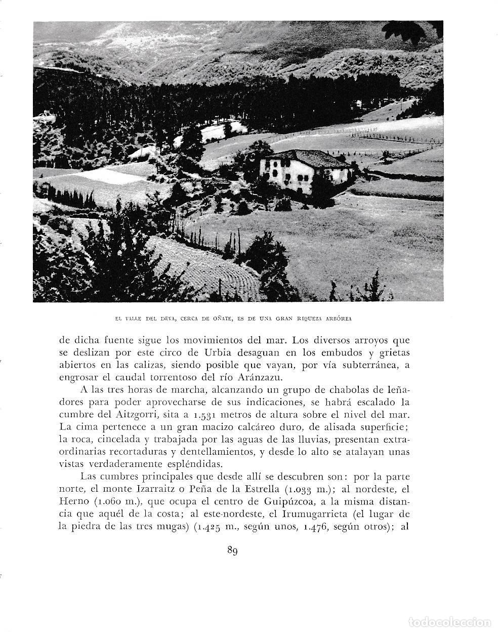 Otros art&iacute;culos de coleccionismo en papel: LAMINA 6118: Valle de Deva cerca de O&ntilde;ate - Pio Baroja