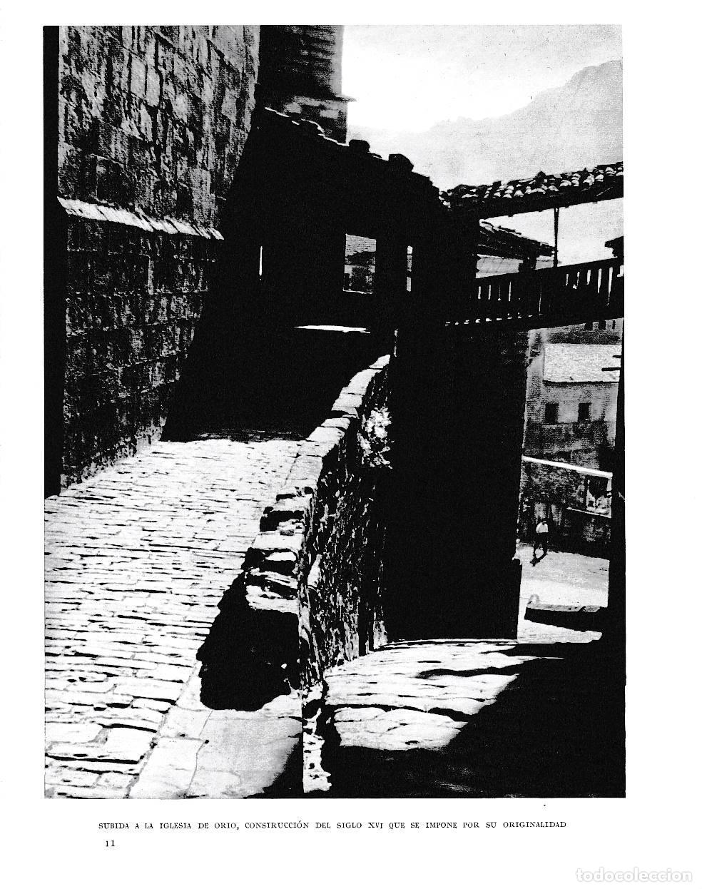 Otros art&iacute;culos de coleccionismo en papel: LAMINA 6145: Subida a la iglesia de Orio construccion s XVI - Pio Baroja