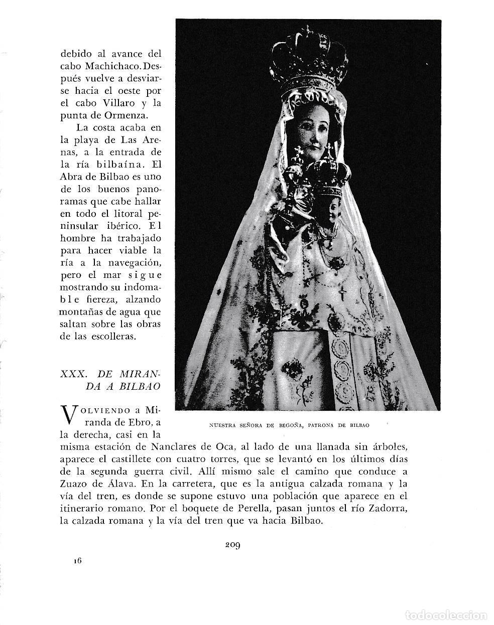 Otros art&iacute;culos de coleccionismo en papel: LAMINA 6176: Nuestra se&ntilde;ora de Bego&ntilde;a patrona de Bilbao - Pio Baroja