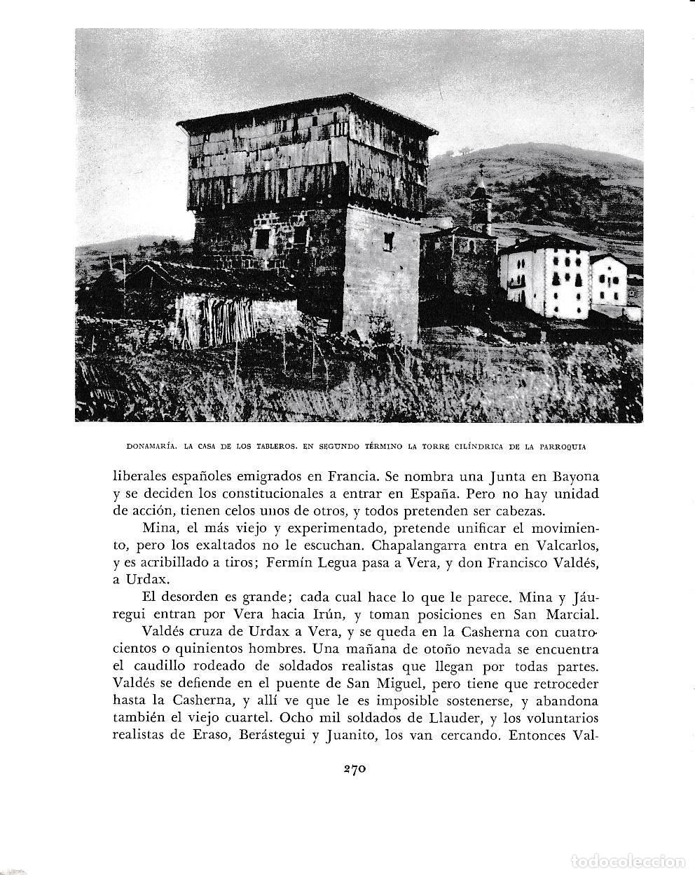 Otros art&iacute;culos de coleccionismo en papel: LAMINA 6202: Donamaria casa de los tableros y torre cilindrica parroquia - Pio Baroja
