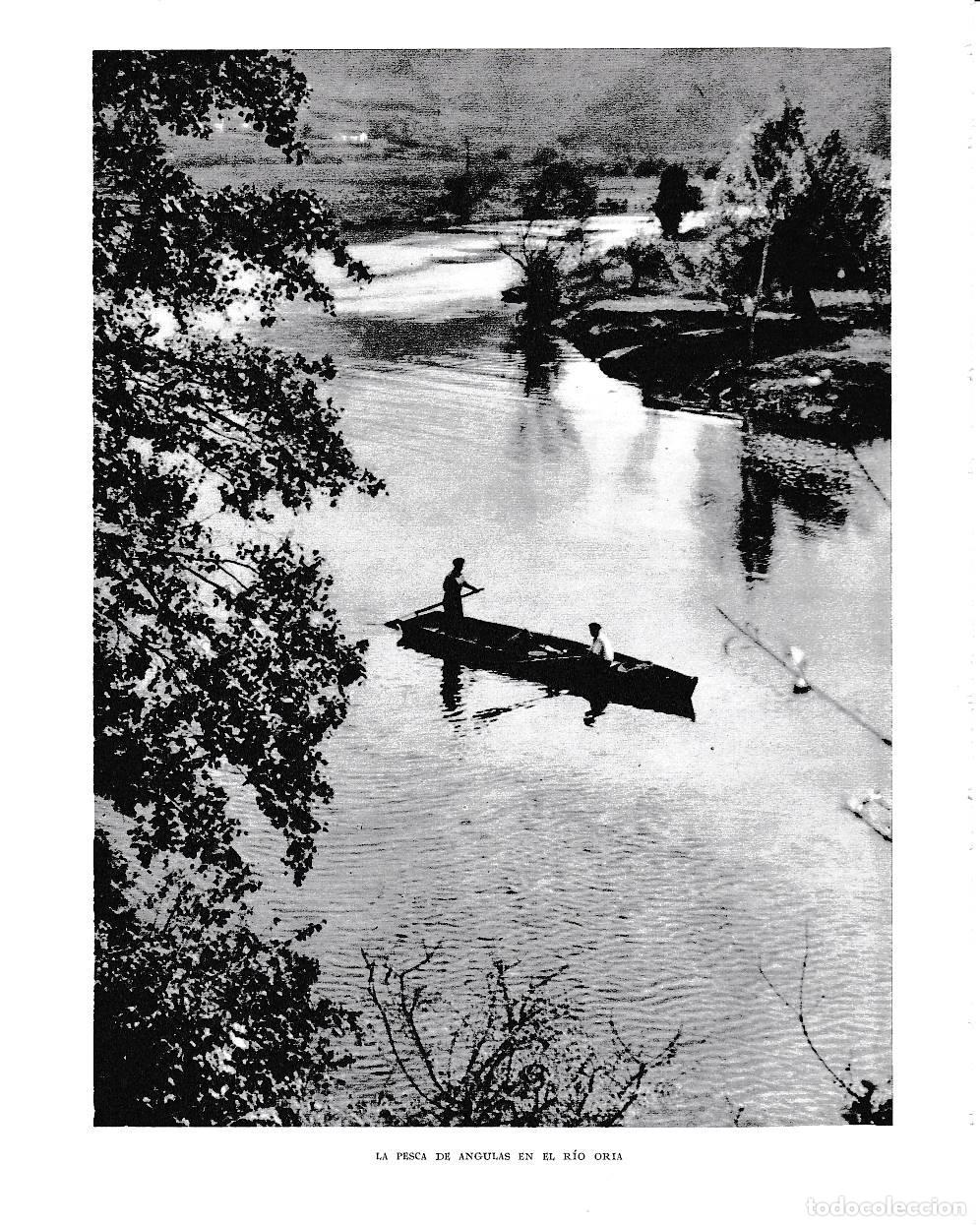 Otros art&iacute;culos de coleccionismo en papel: LAMINA 6143: La pesca de angulas en el rio Oria - Pio Baroja