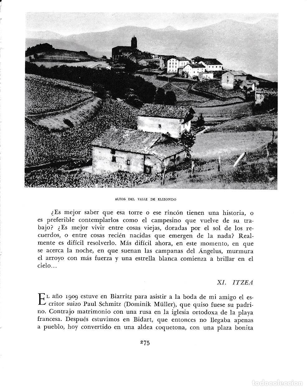 Otros art&iacute;culos de coleccionismo en papel: LAMINA 6205: Altos del valle de Elizondo - Pio Baroja