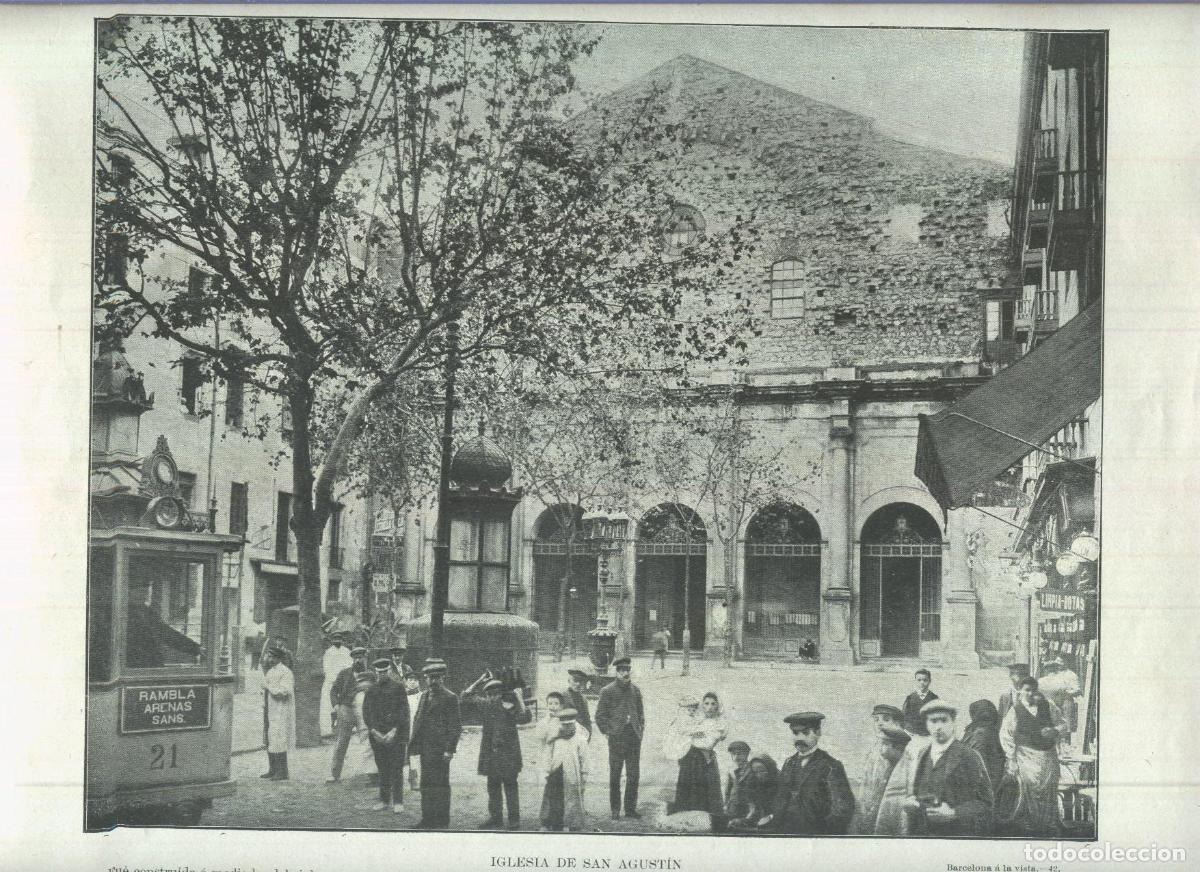 Otros art&iacute;culos de coleccionismo en papel: Lamina 052: Iglesia de San Agustin - VV.AA.