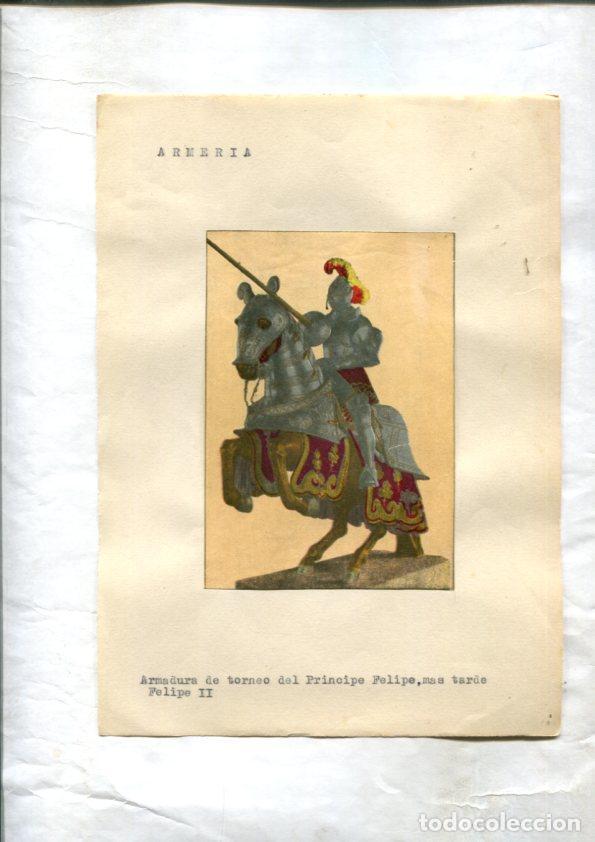 Sammelleidenschaft Andere Papierartikel: Lamina numerada 06: Armadura de torneo del principe Felipe, mas tarde Felipe II -