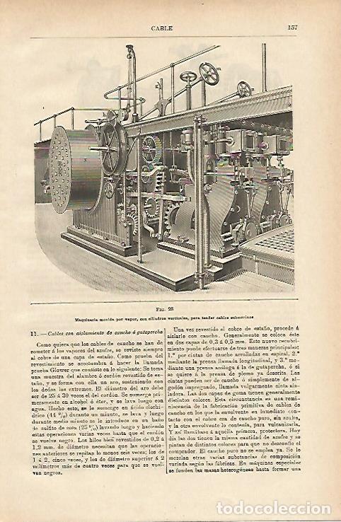 Otros art&iacute;culos de coleccionismo en papel: LAMINA ESPASA 14601: Maquina de vapor - Varios