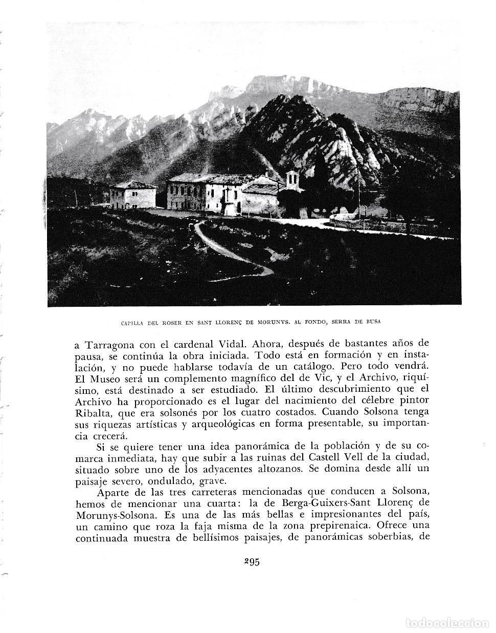 Outros artigos de papel: LAMINA 6441: Capilla del Roser en Sant Lloren&ccedil; de Moruny Sierra de Busa - Jose Pla