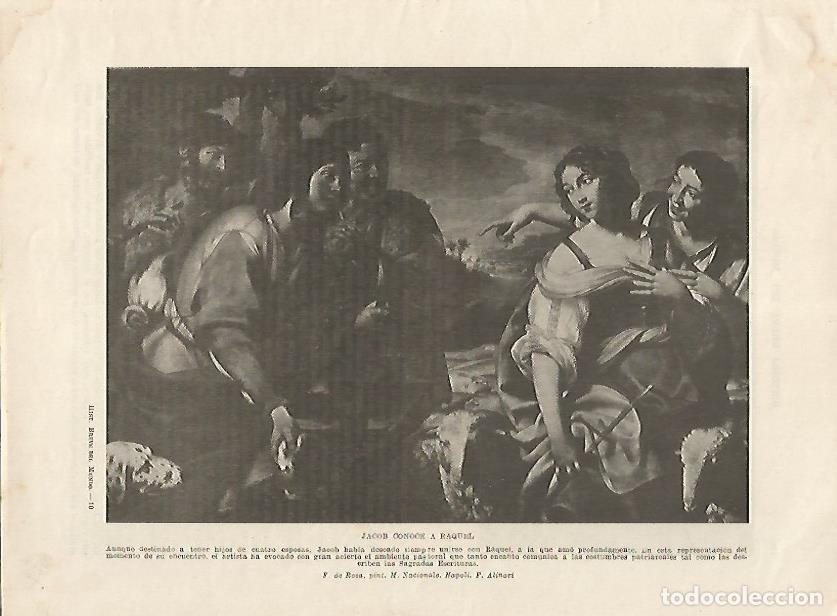 Sammelleidenschaft Andere Papierartikel: LAMINA 5081: Jacob conoce a Raquel - Guillermo de Boladeres